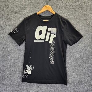 Jordan Air Shirt Tee Mens Small Black Graphic Jumpman Standard Fit CT3663-010